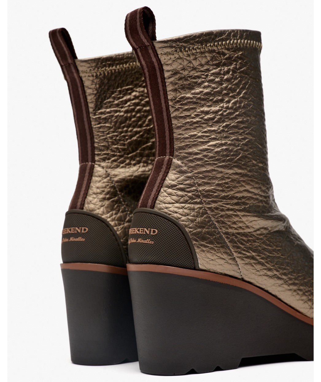 botines hita metalizados