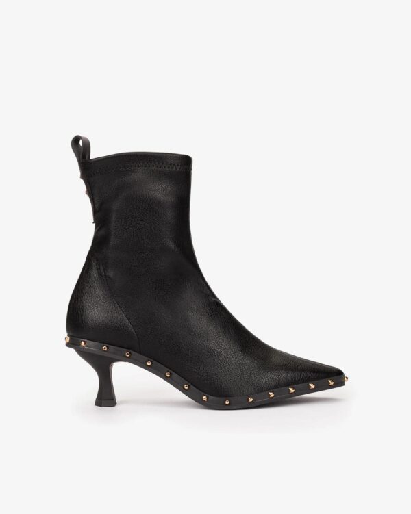 botin tachuelas negro